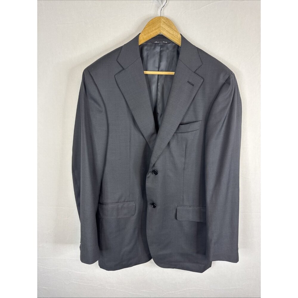 Canali x Henry Singer Gray Wool Blazer Sport Coat Italy EU‎ 52 US 42R